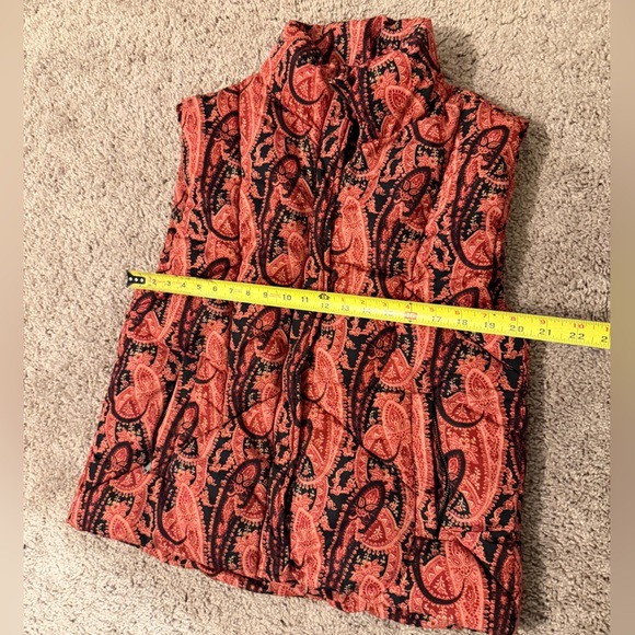 Free People Flora Vest Puffer Paisley Quilt Sz Xs Oversized warmth Quiet Luxury - Picture 5 of 11